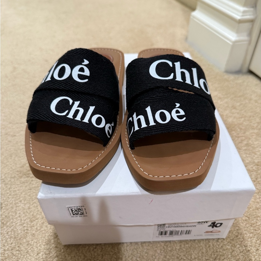 Chloe Black and Brown Women's Sandals